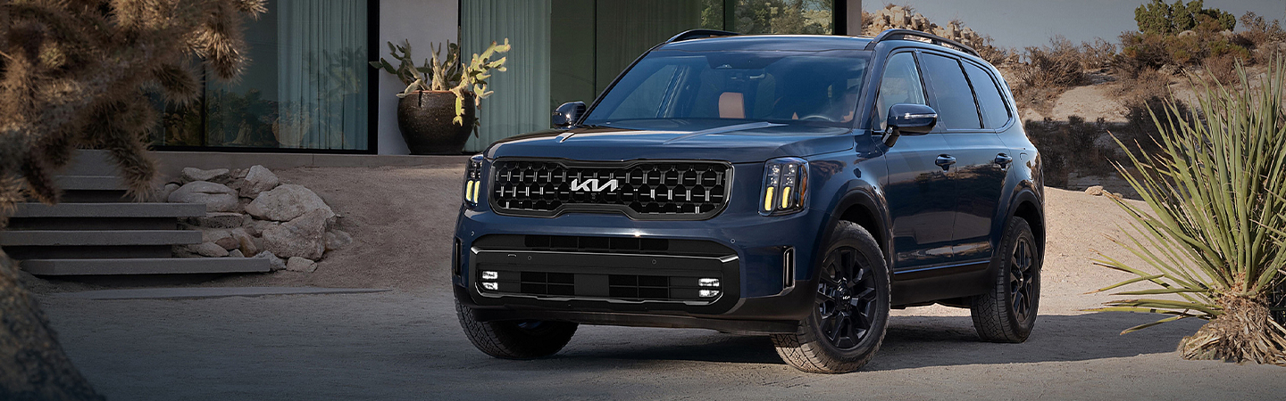 2024 Kia Telluride Specs black color front view