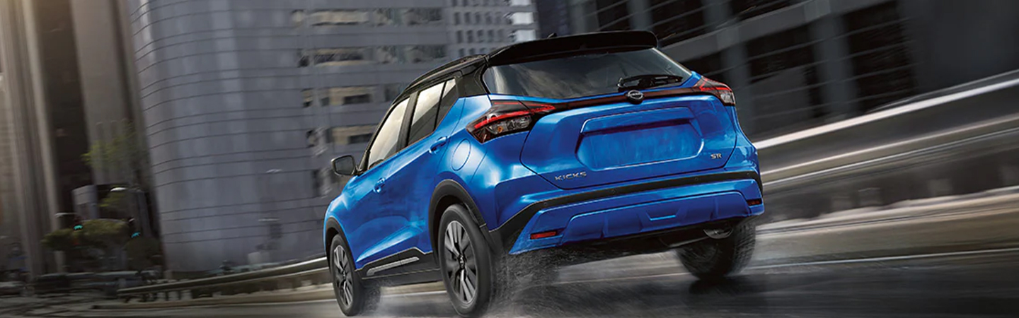 2024 Nissan Kicks Specs blue color back view