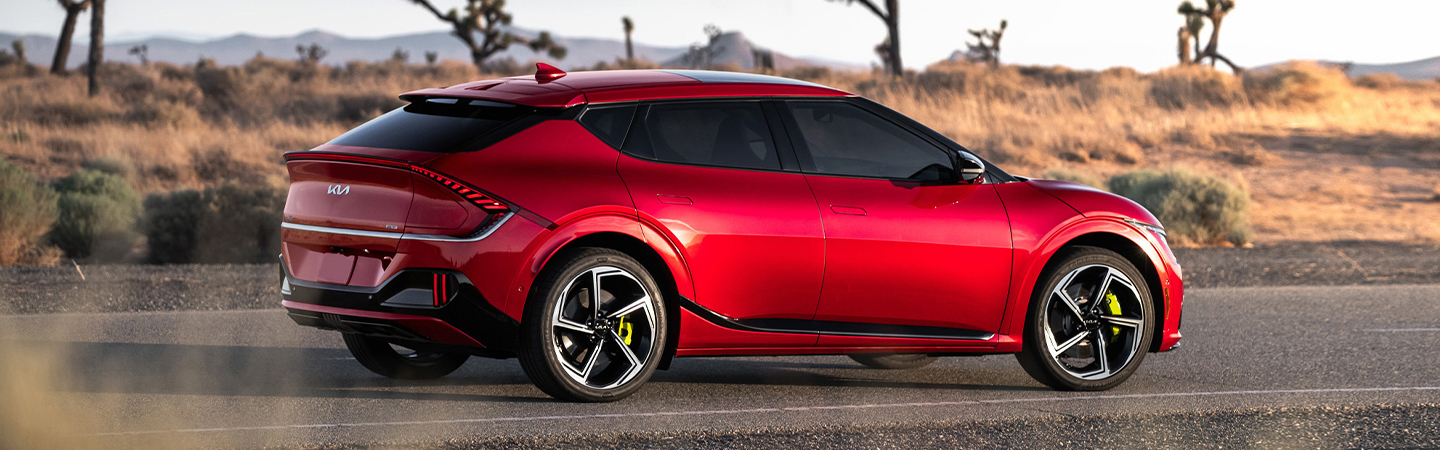 2024 Kia EV6 Specs red color sideview
