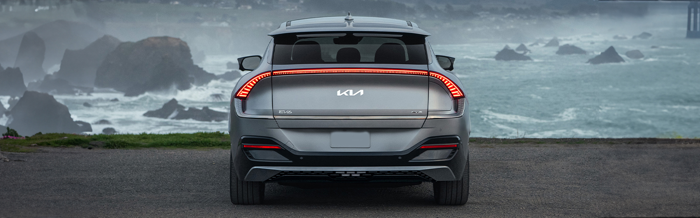 2024 Kia EV6 Specs silver color backview