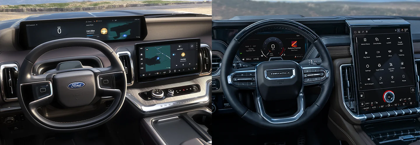 2025 Ford Expedition vs GMC Yukon interior