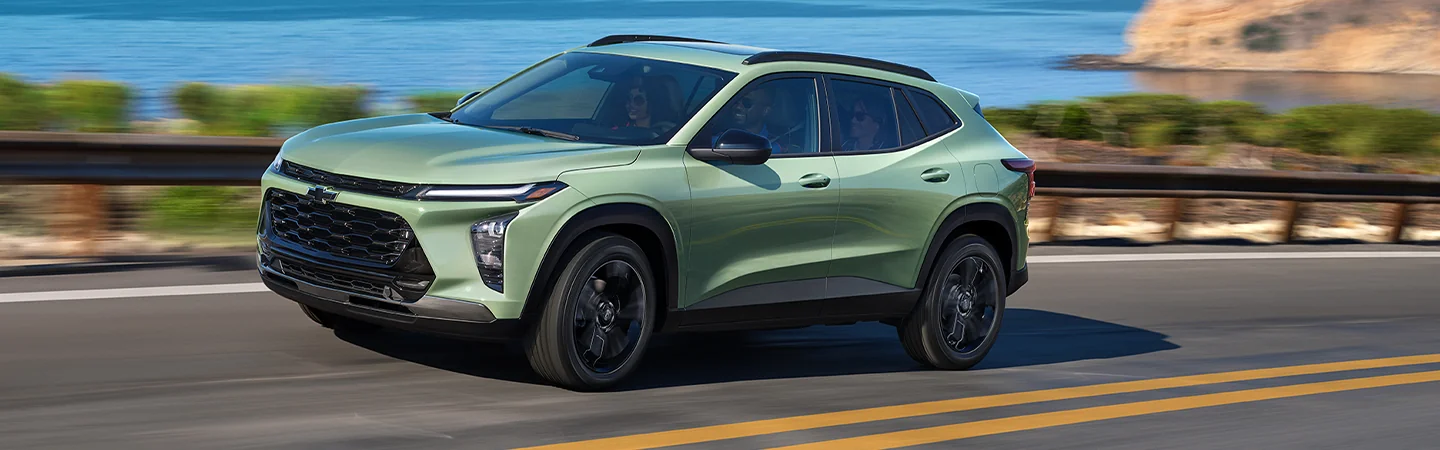 2025 Chevrolet Trax Specs greencolor sideview