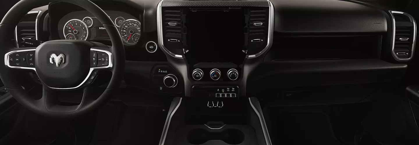 Interior view of the 2026 RAM 1500