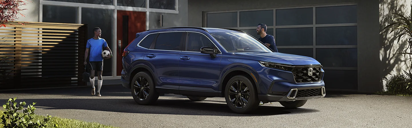 2025 Honda CR-V blue side view