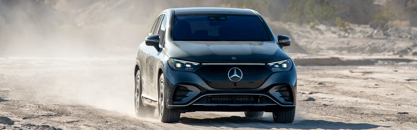 2024 Mercedes-Benz EQE SUV blue front view