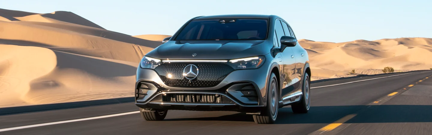 2024 Mercedes-Benz EQE SUV gray front view