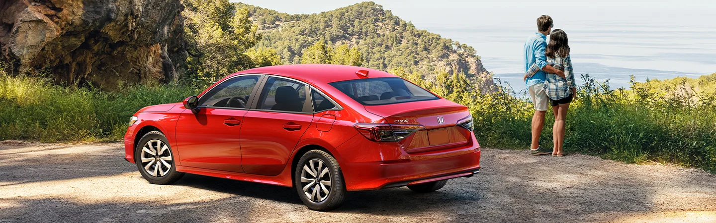 2025 Honda Civic Specs red back view
