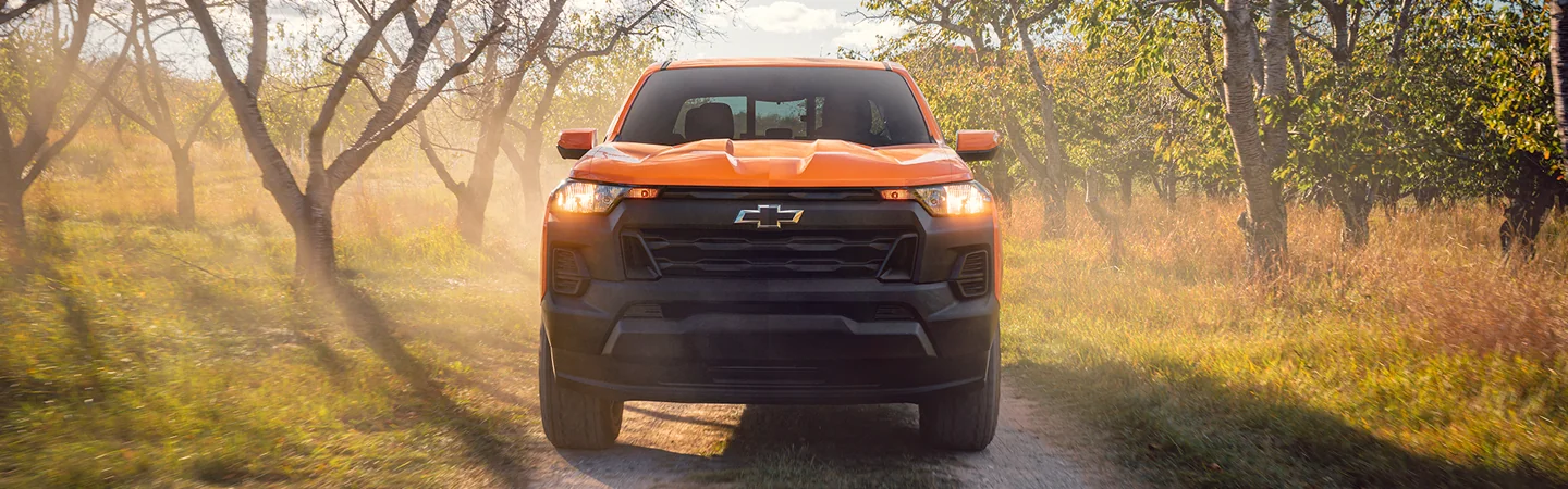 view of the front grill of a 2026 Chevrolet Colorado WT