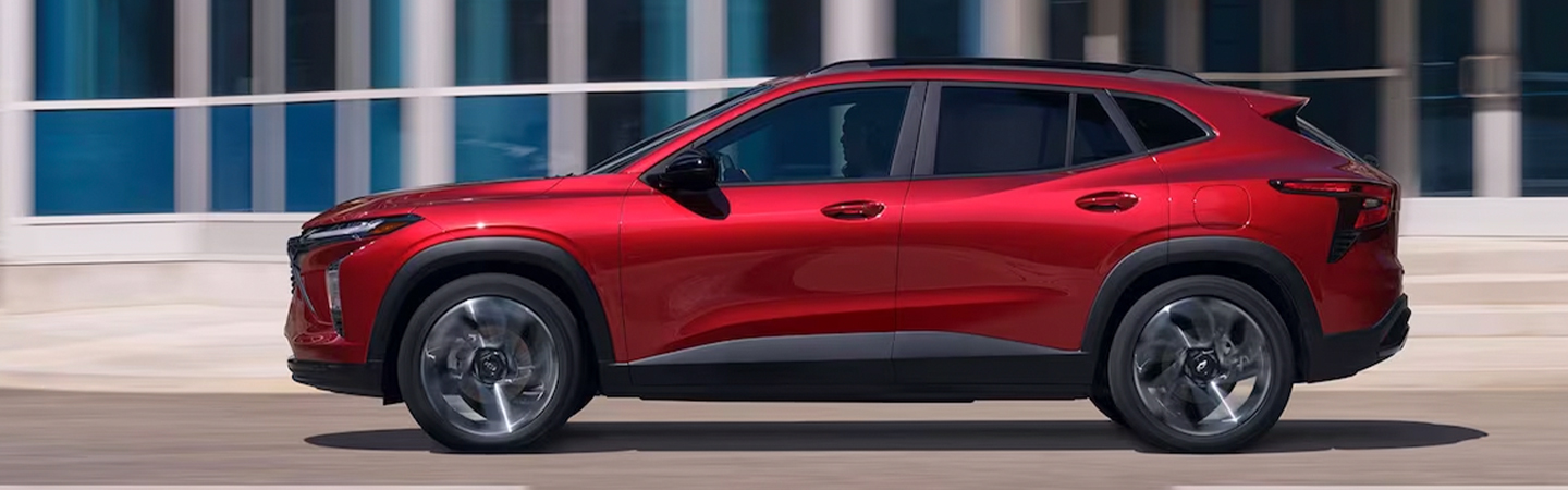 2024 Chevrolet Trax red side view