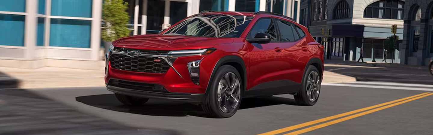 2024 Chevrolet Trax red side view