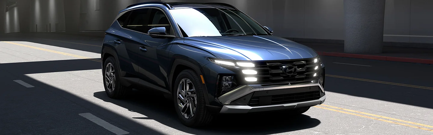 blue 2025 Hyundai Tucson SE