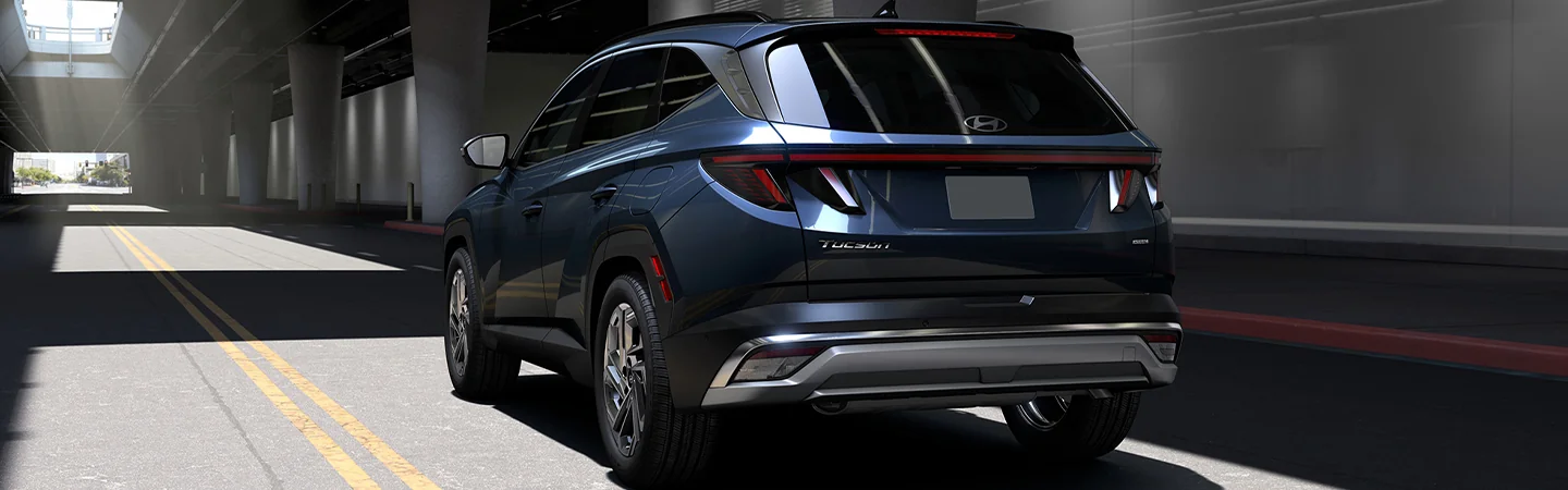 rear view of a 2025 Hyundai Tucson SE