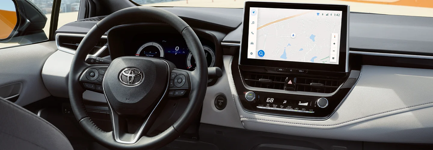 interior view of a 2026 Toyota Corolla LE