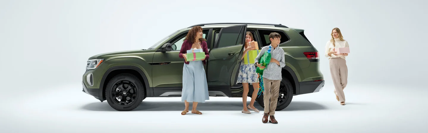 green VW Atlas Cross Sport