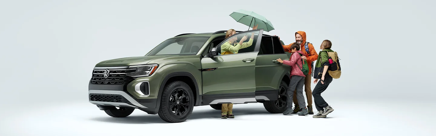 family with VW Atlas Cross Sport