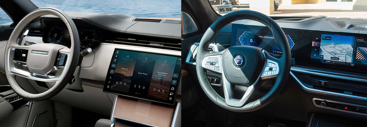 2024 Range Rover vs 2024 BMW X7 interiorimage