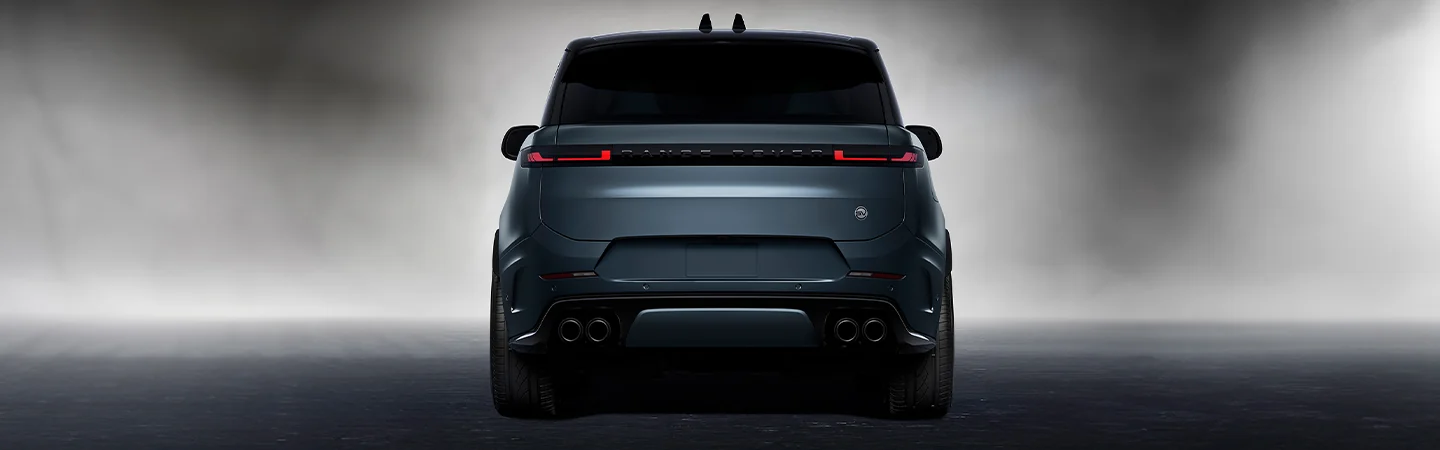 2025 Range Rover Sport blue back view