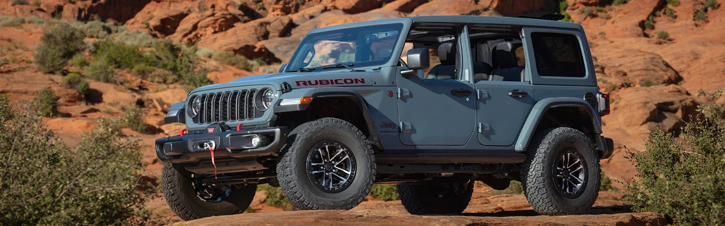 2025 Jeep Wrangler Specs color gray and front view