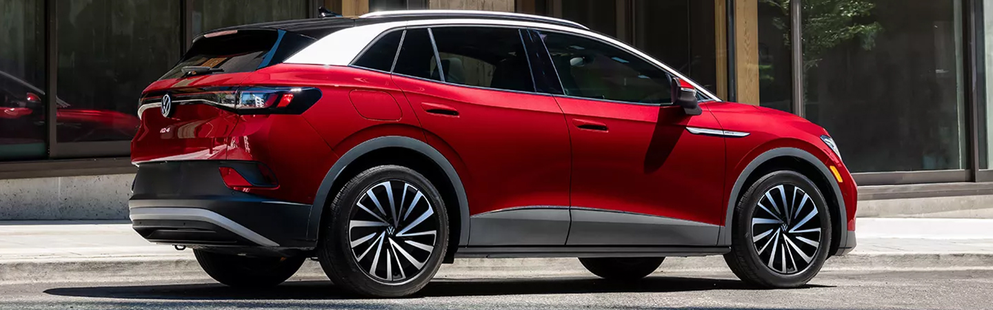 2024 Volkswagen ID 4 Range red color side view