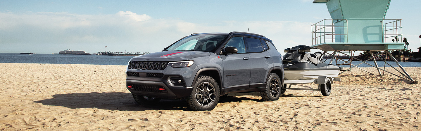2024 Jeep Compass Specs white color front view