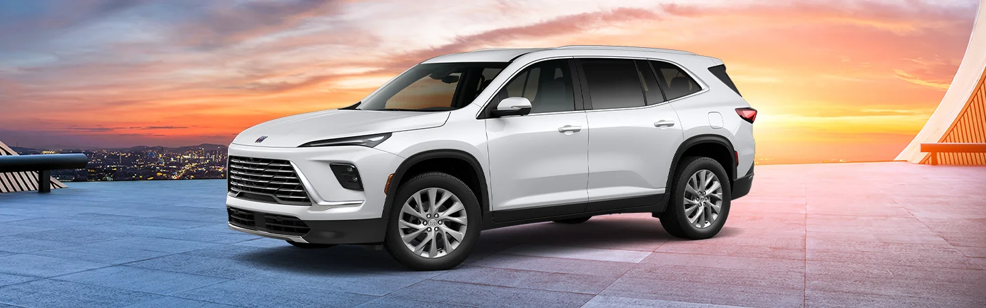 2025 Buick Enclave Specs color white and side view