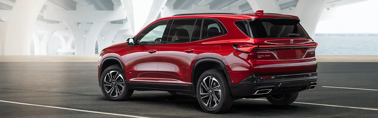 2025 Buick Enclave Specs color red and back view