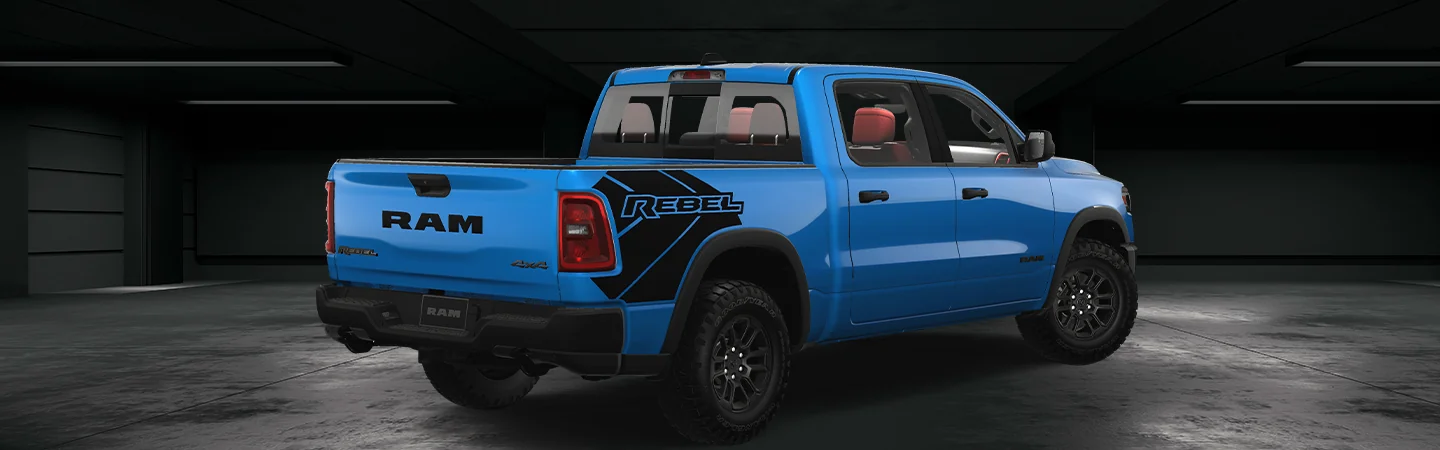 blue 2025 RAM 1500 Rebel X Special Edition