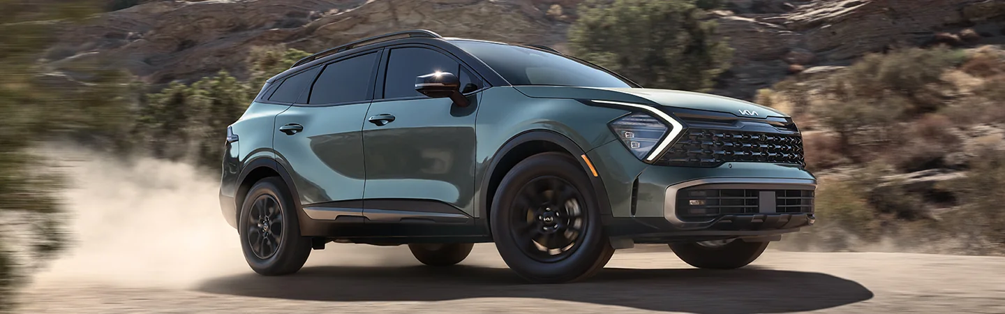 2025 Kia Sportage Specs color grey and side view