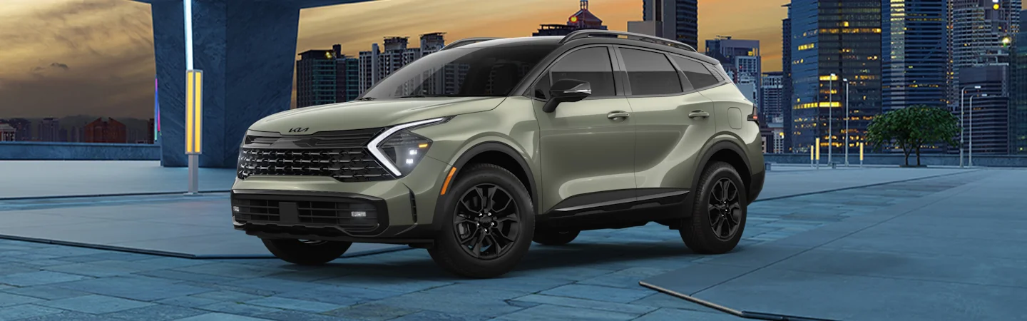 2025 Kia Sportage Specs color grey and side view