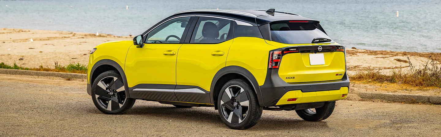 2025 Nissan Kicks Specs yellow side view