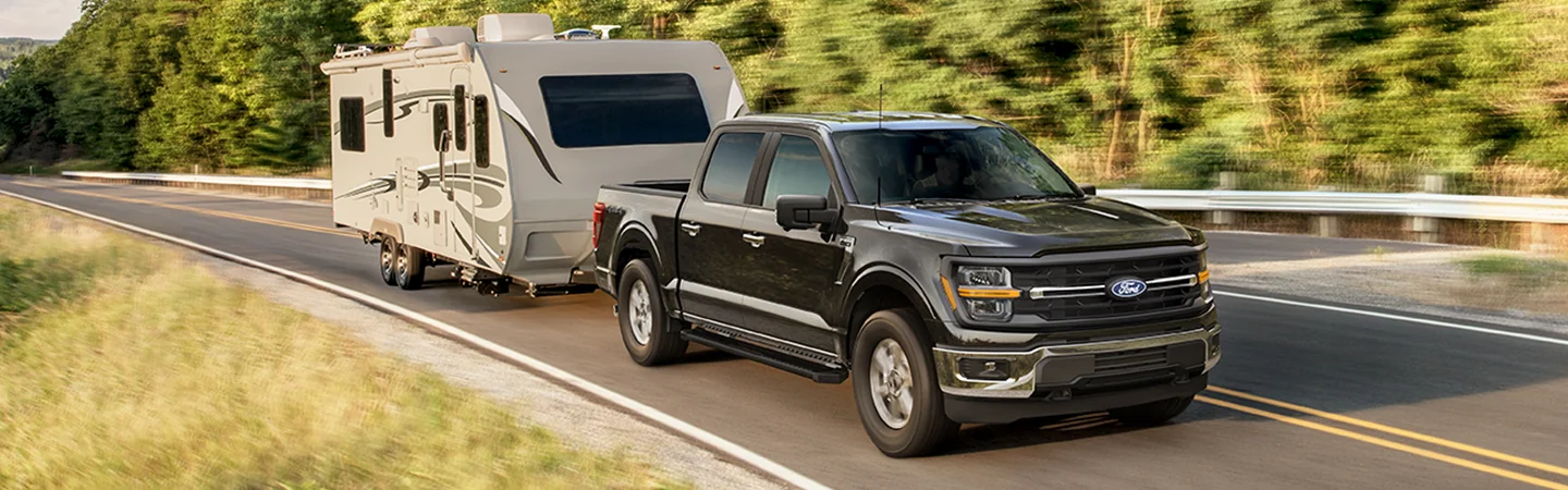 2025 Ford F-150 towing a camper
