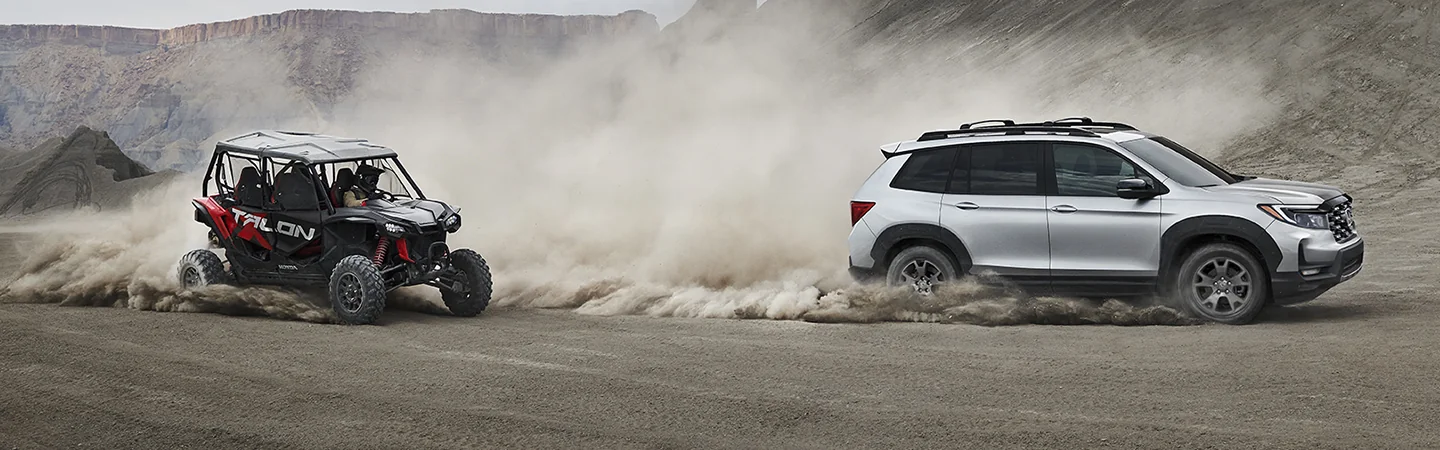 2025 Honda Passport color sliver and side view