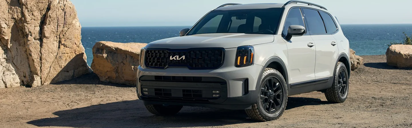 parked at overlook 2025 Kia Telluride SX-Prestige X-Pro