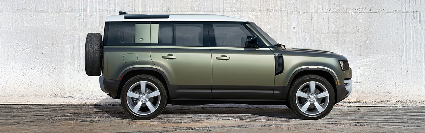 2025 Defender 110 green side view