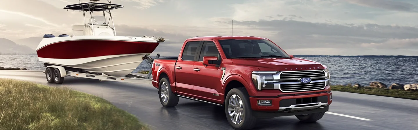 2024 Ford F 150 Specs front side view red