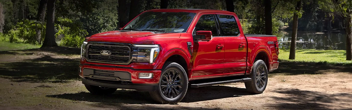 2024 Ford F 150 Specs front side view red