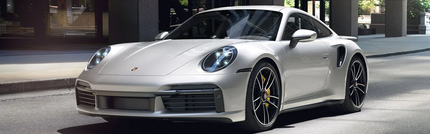 2024 Porsche 911 Turbo S Specs silver color front view