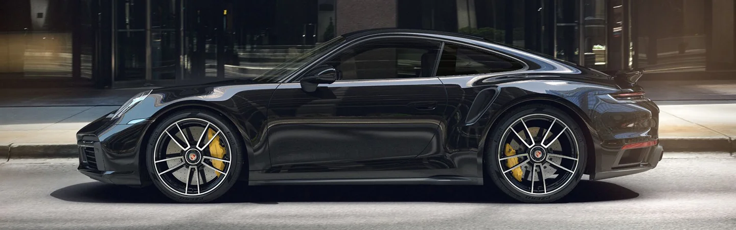 2024 Porsche 911 Turbo S Specs black color side view
