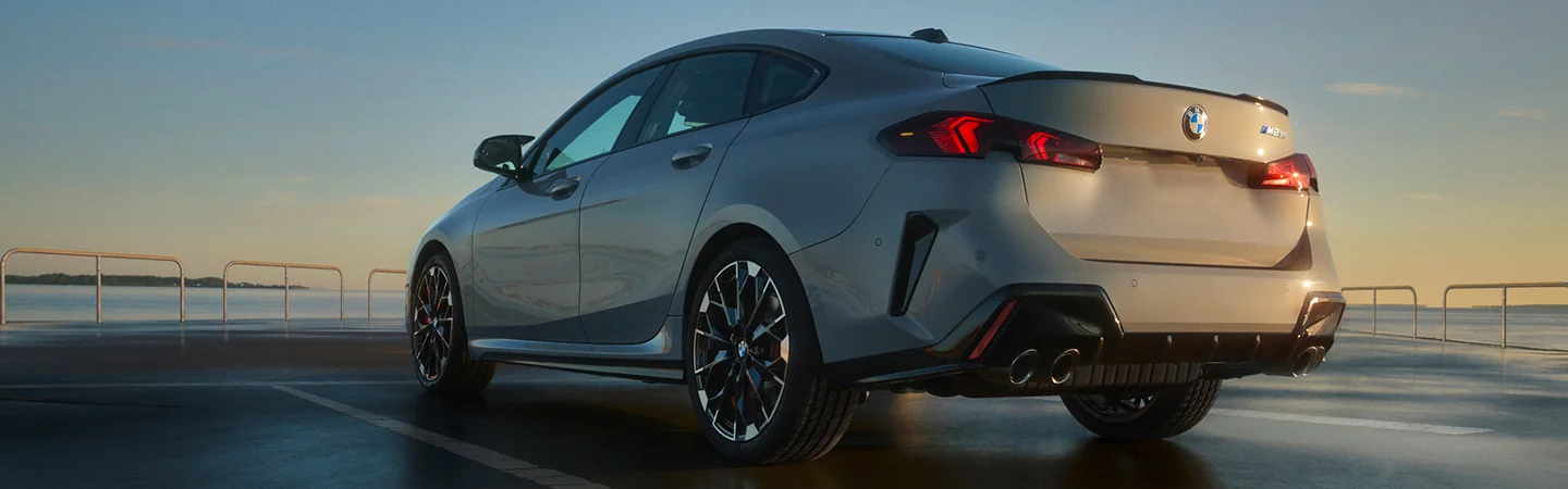 2025 BMW 2 Series gray color car parked by the beach