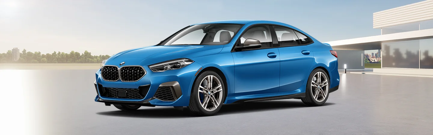 2025 BMW 2 Series blue color car parked in city