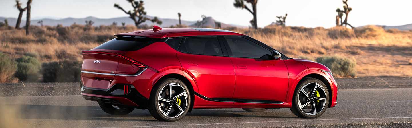2024 Kia EV6 Specs red color side view