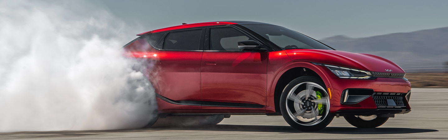 2024 Kia EV6 Specs red color side view