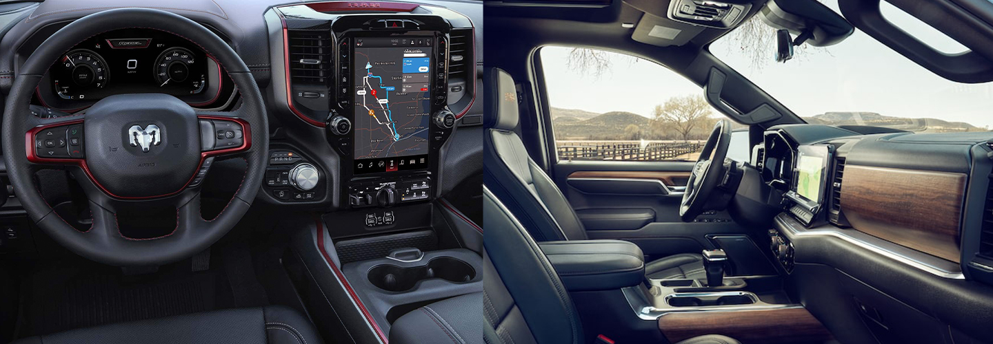 2024 RAM 1500 vs Chevrolet Silverado  interiorimage