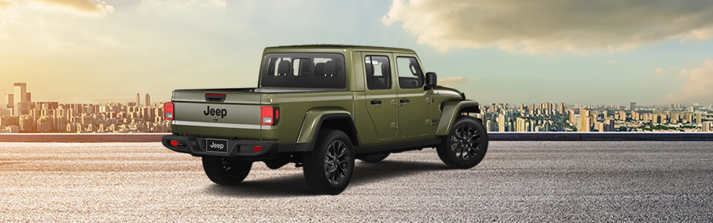2025 Jeep Gladiator green back view