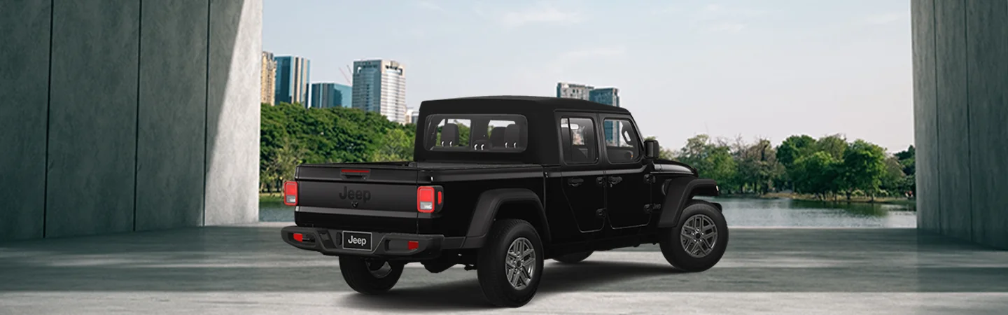 2025 Jeep Gladiator black back view