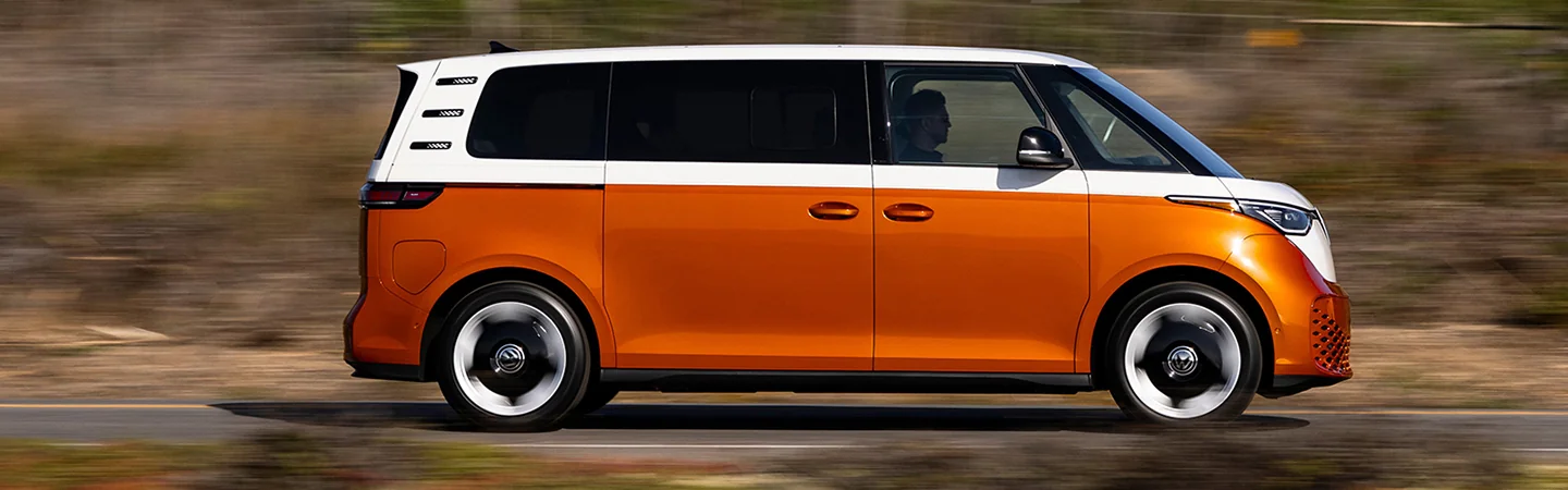 2025 Volkswagen ID.Buzz Specs orangecolor sideview 