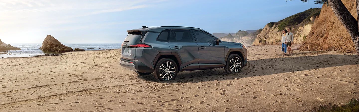 a person getting into a 2026 Toyota RAV4