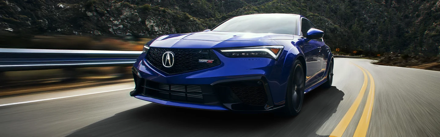 2025 Acura Type S color blue and front view