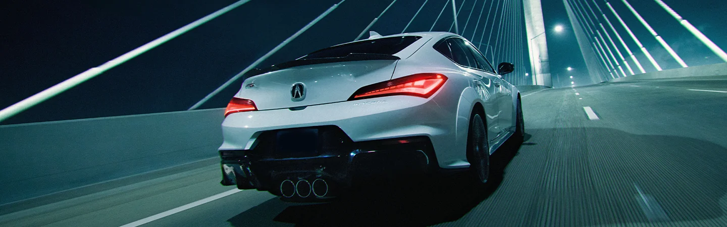 2025 Acura Type S color white and back view