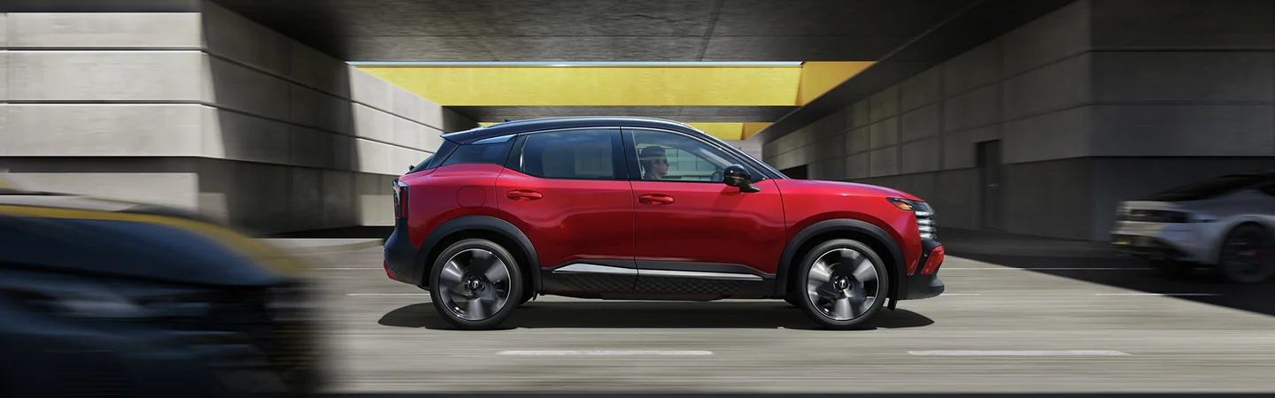 a red 2026 Nissan Kicks